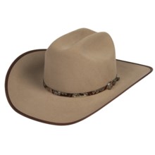 52%OFF メンズカウボーイハット ベイリーマックリンウールウエスタンハットフェルト - （男性と女性のための）刻印帽子のリボン Bailey Macklin Wool Felt Western Hat - Stamped Hatband (For Men and Women)画像